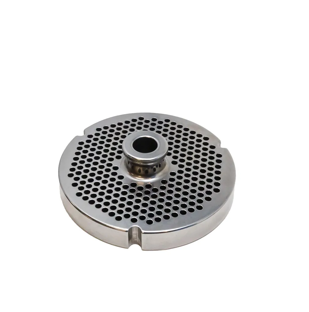 Stainless Steel #32 machine plate with hub 3.5 mm (9/64″) – three notches / round