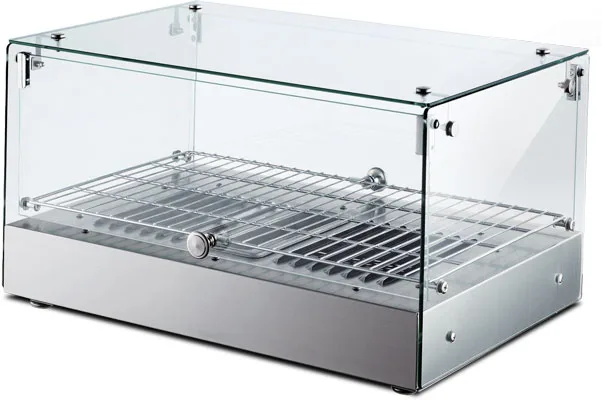 22″ Countertop Display Warmer, Single-Shelf, Square Glass Front, Self/Full-Service, 1.2 cu. ft. (35 L) Capacity