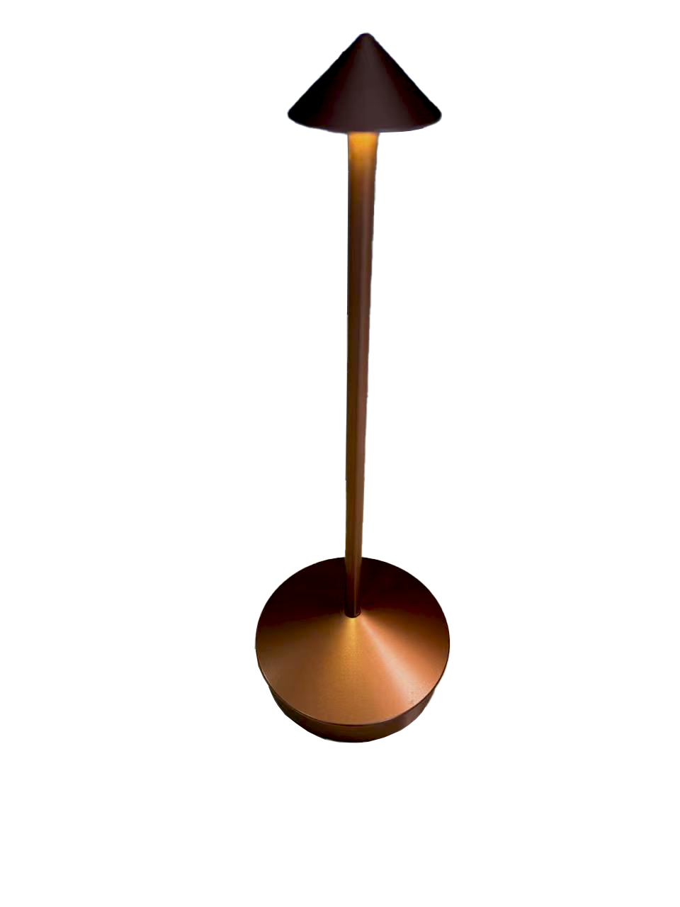 4.13” x 11.8” Brown LED Rechargeable Table Lamp – 3.7V (1200mA) Battery Power – 3000K/6000K Colour Temperature