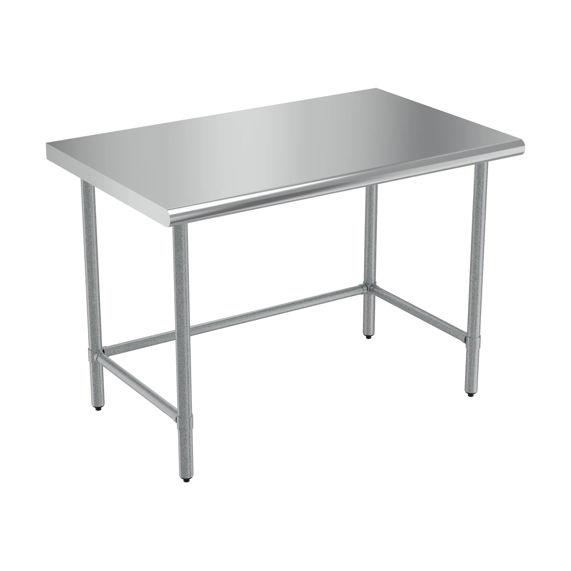 30″ x 48″ Stainless Steel Worktable With Leg Brace and Open Base