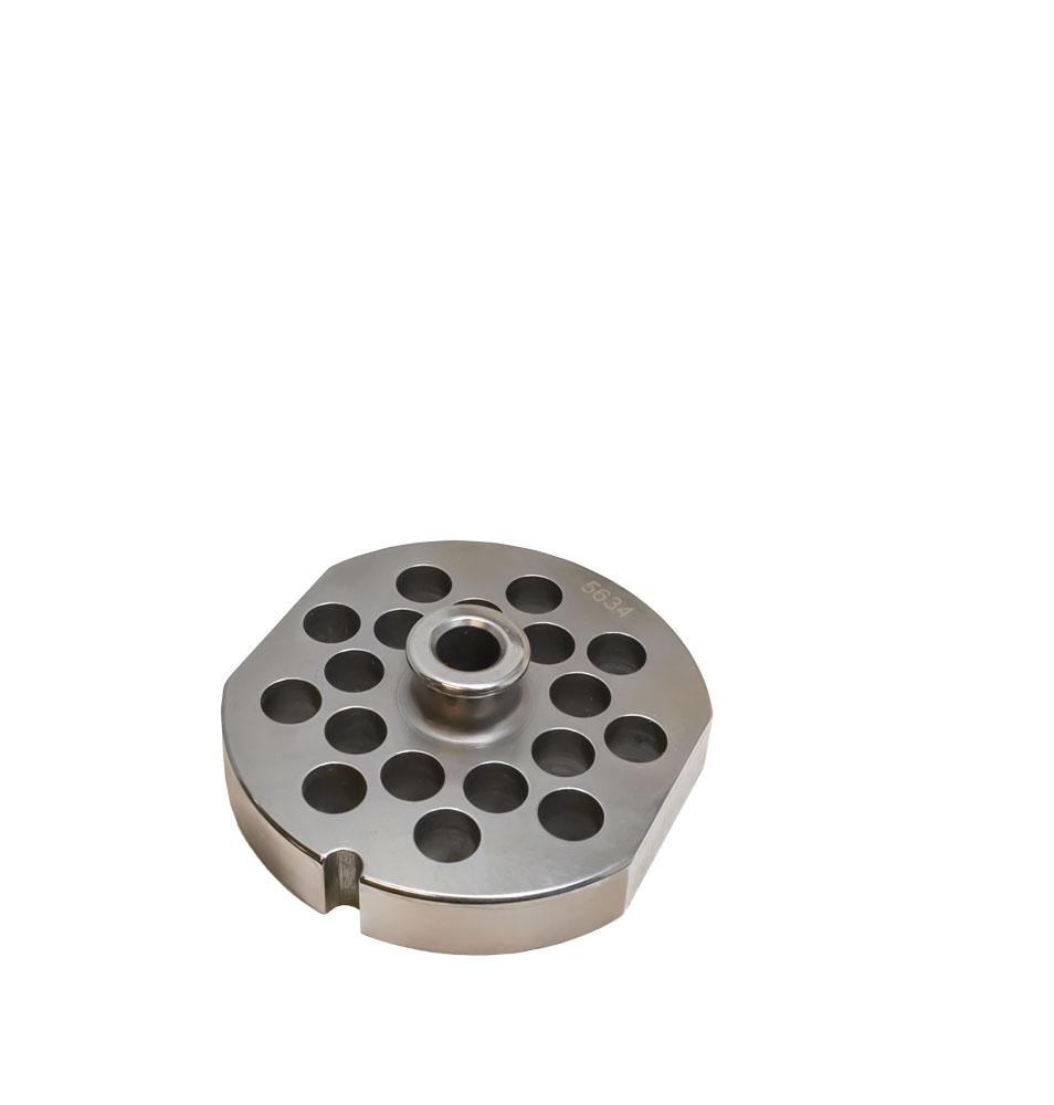 Stainless Steel #56 machine plate with hub 19.2mm (3/4″) – one notch w/ two flat sides