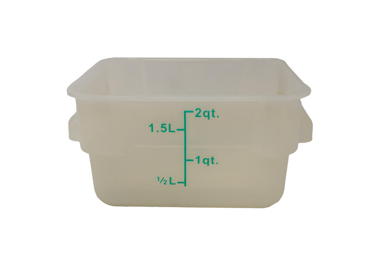 2 QT Translucent Square Food Storage Container