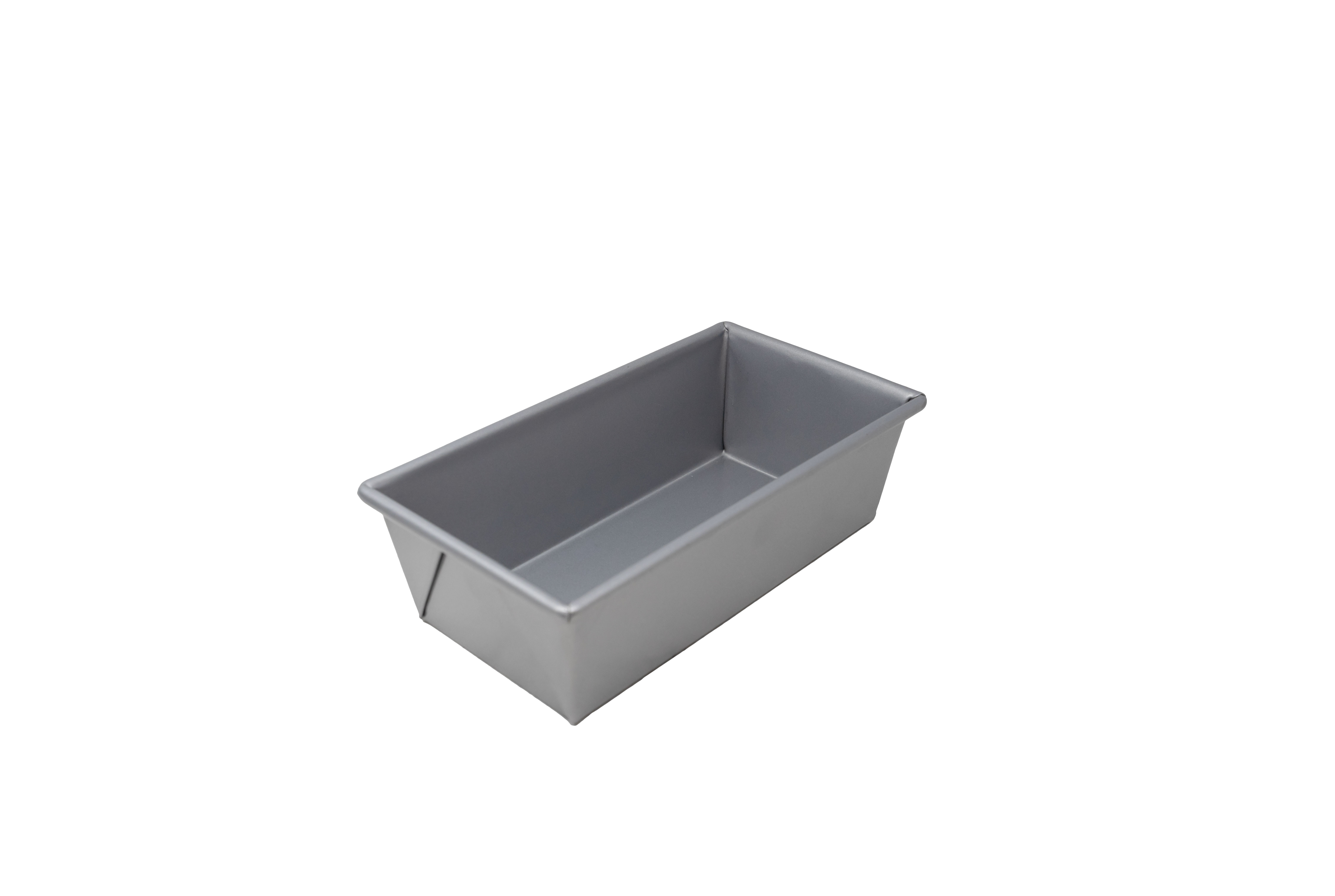 8 - 1/2" x 4-1/2" x 2-3/4" Glazed Aluminized Steel Bread Loaf Pan