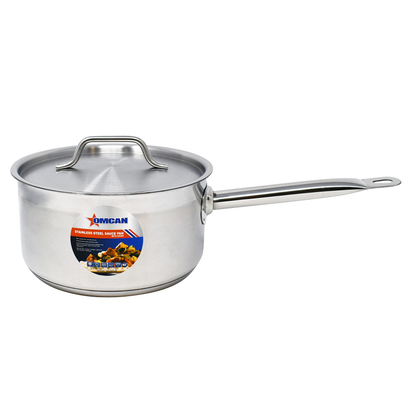 3.5 QT Stainless Steel Sauce Pan with Cover and Handle