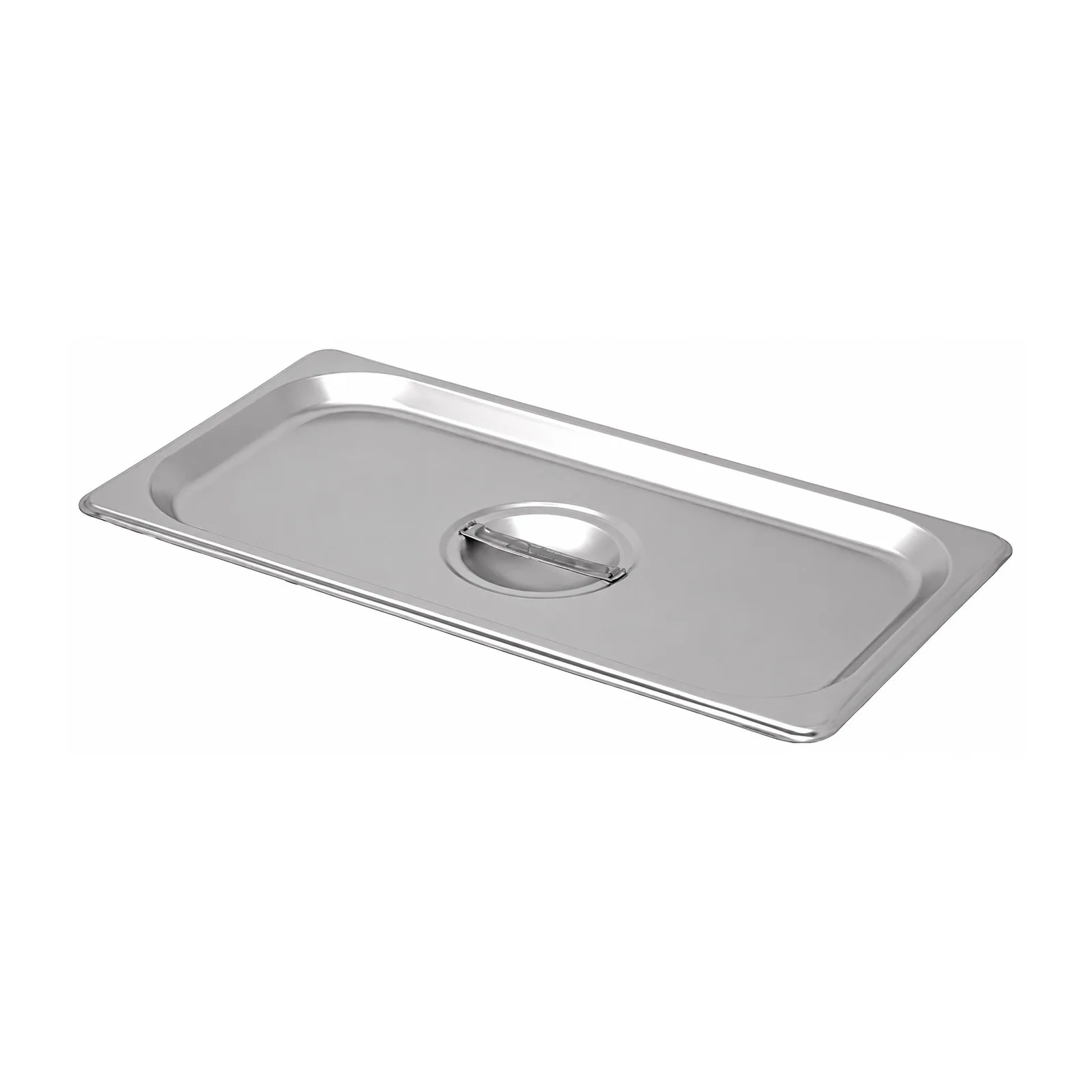 Third-Size Solid Stainless Steel Steam Table Pan Cover