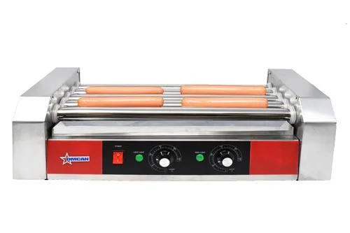 12 Hot Dog Roller Grill with 5 Rollers – 120 V, 650 W