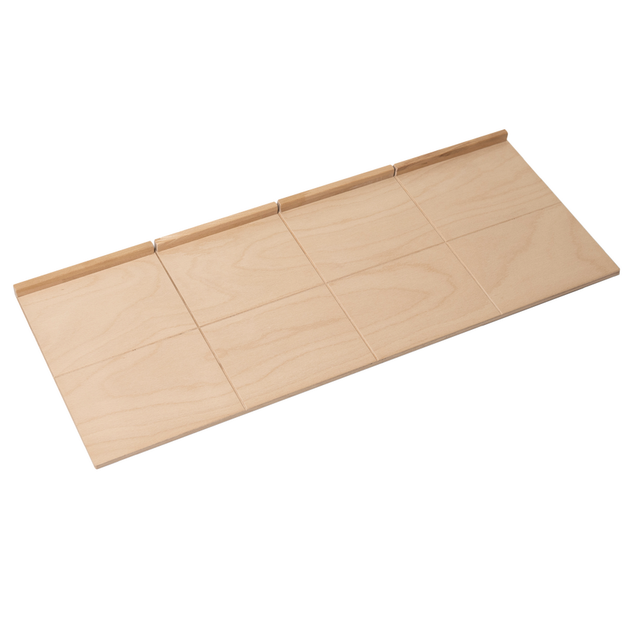 31.5” x 12” x 0.5” Beech Serving Board with 8 Cutting Sections