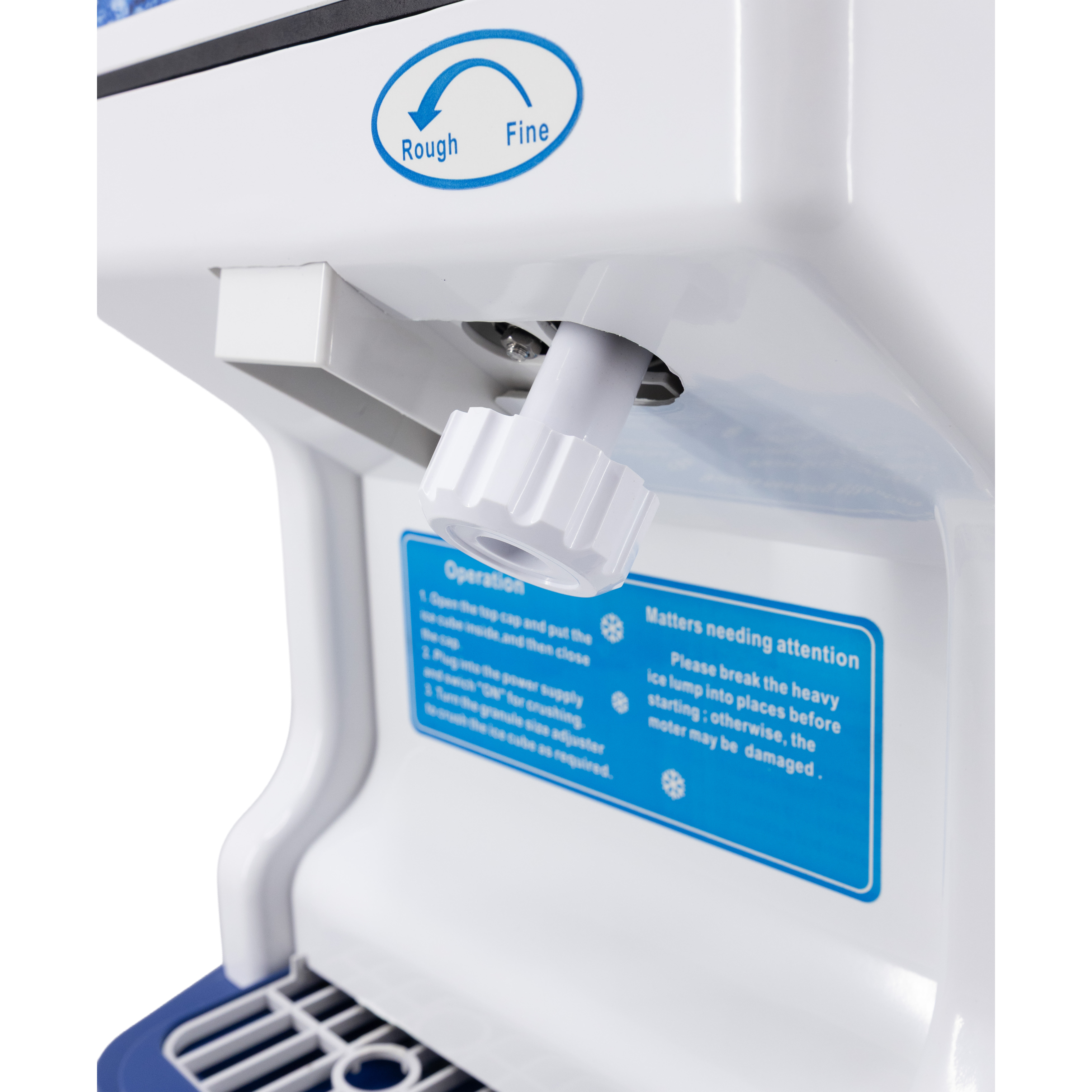 4 lb (1.5 kg) Commercial Electric Countertop Ice Shaver – 120 V, 1/3 HP (250 W)
