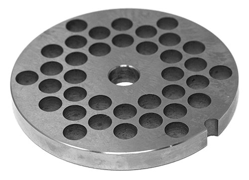 European Style #32 stainless steel plate, hubless, 10mm (3/8″) – one notch/ round