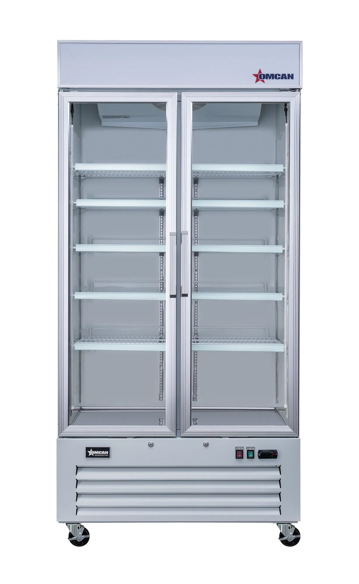 40" Two (2) Swing Glass Door Display Refrigerator, 31.5 cu.ft. (892 L), White