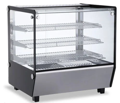 27″ Countertop Display Warmer, 3 Shelves, Square Glass, Full-Service, 4.2 cu. ft. (120 L) Capacity – 110 V, 1650 W