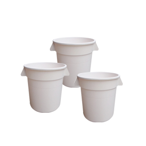 Polyethylene White Food Storage Containers