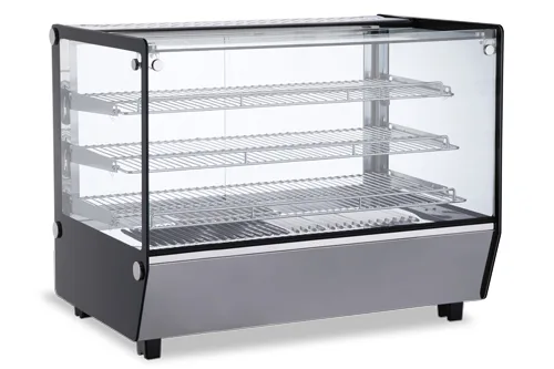 34″ Countertop Display Warmer, 3 Shelves, Square-Glass, Full-service, 5.6 cu. ft. (160 L) Capacity – 110 V, 1650 W