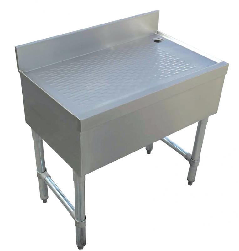 18-gauge 304 Stainless Steel Bar Drainboard