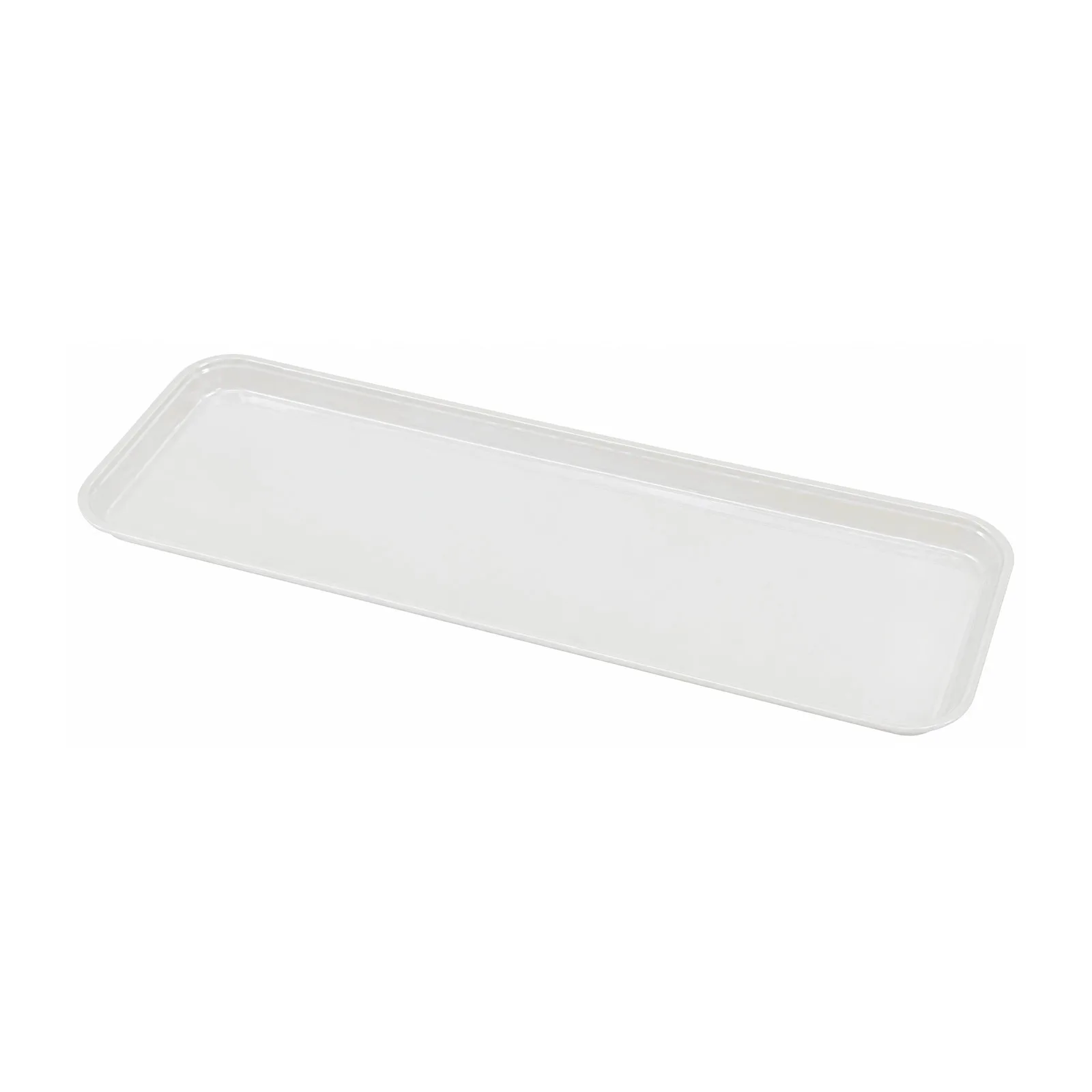 26″ x 9″ x 3/4″ White Market Tray