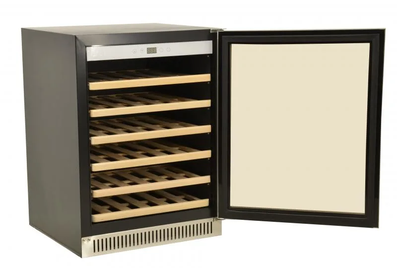 Vinovero 24″ Single Zone Wine Cooler with 51 Bottle Capacity and Stainless Steel Door