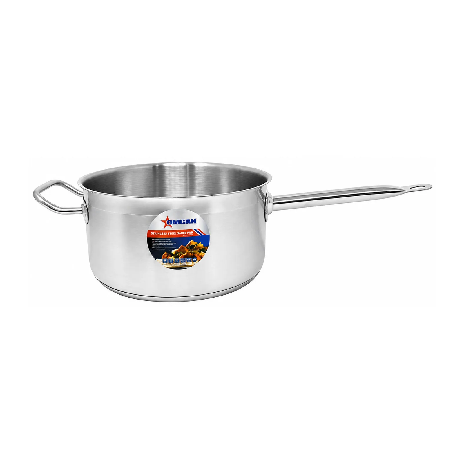 6 qt Stainless Steel Sauce Pan with Lid and Handle