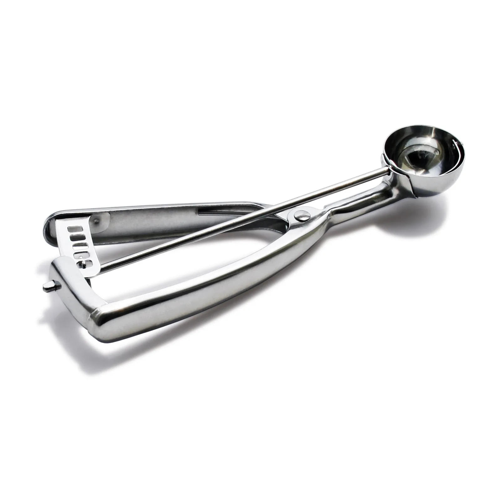 #70 Stainless Steel Squeeze Handle Ice Cream Scoop Disher – 1/2 oz