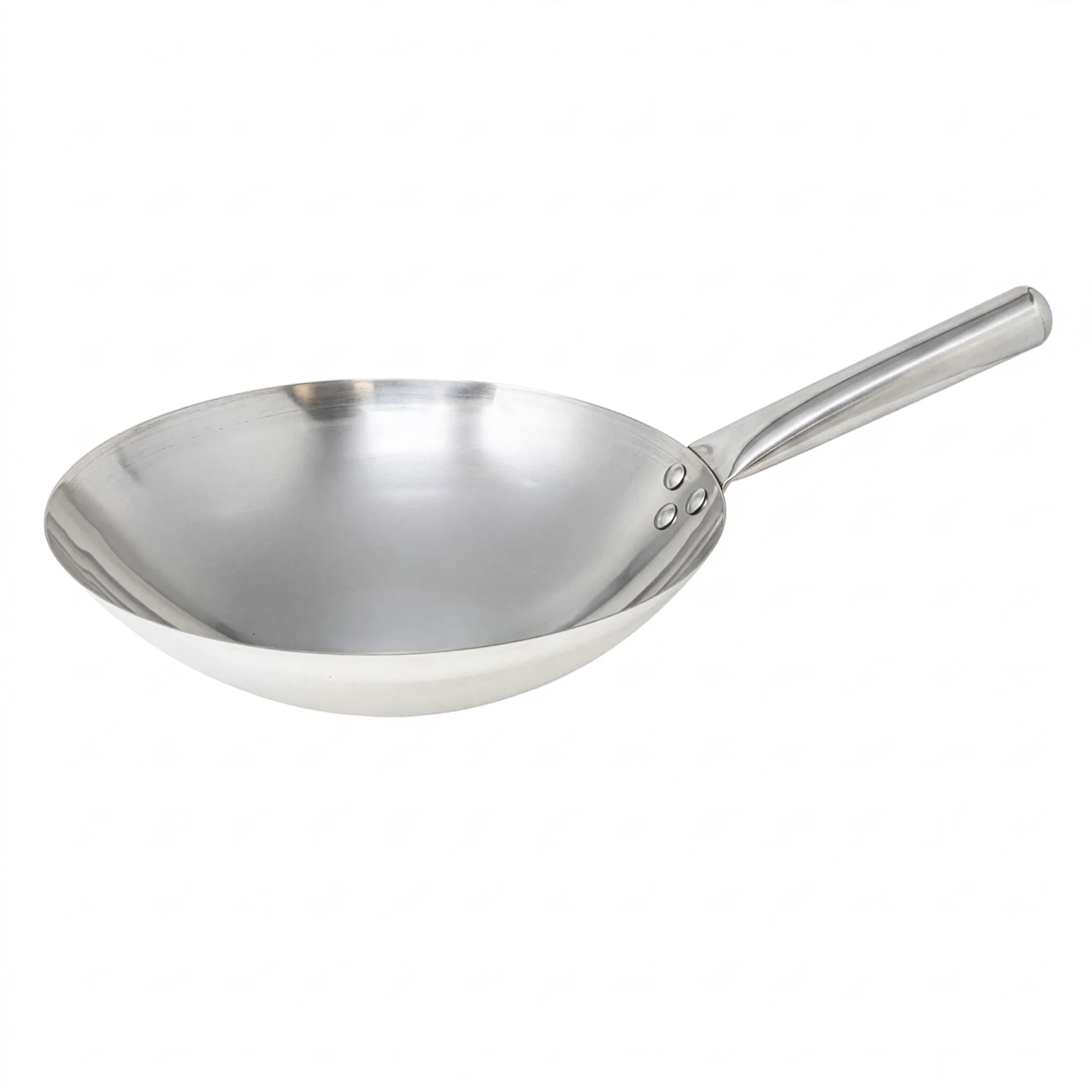 14″ Mandarin Wok Stainless Steel, Nailed Joint
