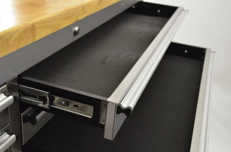 56″ Mobile Working Bench with 10 Drawers