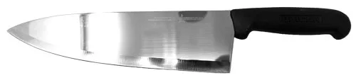 10″ Medium Cook Knife with Black Polypropylene Handle