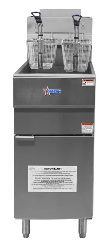 35-40 lb Propane Gas Floor Fryer – 90,000 BTU