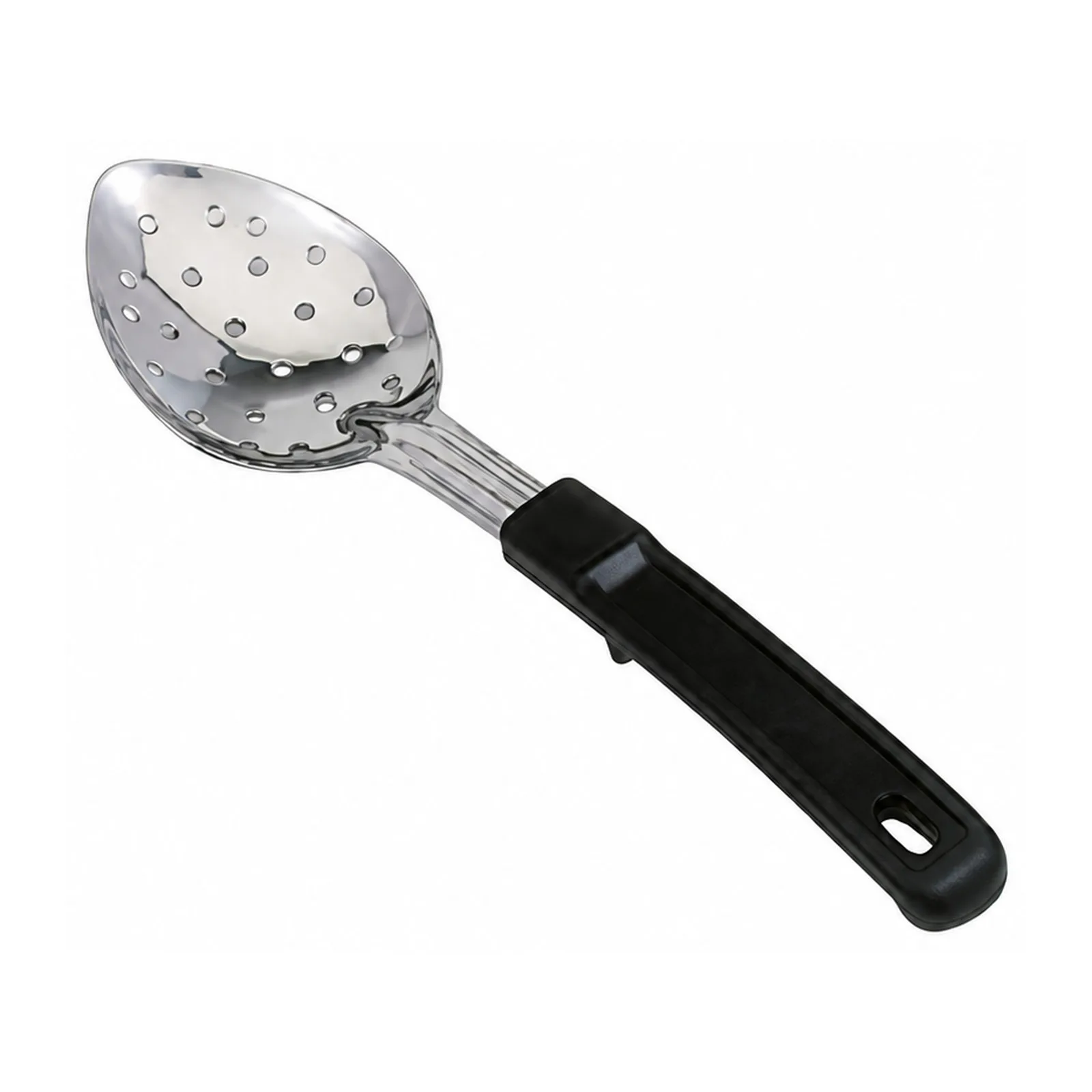 15″ Stainless Steel Perforated Basting Spoon with Stop-Hook Handle