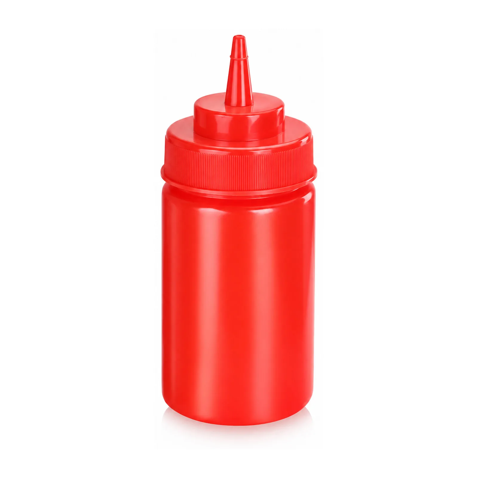 12 oz Condiment Squeeze Bottle, 6 pcs/Pack, BPA Free – Red