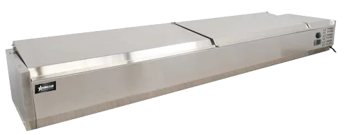 79″ Refrigerated Topping Rail with Stainless Steel Cover