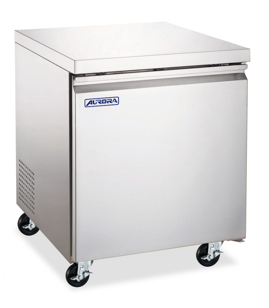 Aurora 27″ Undercounter Freezer, 1 Door, Stainless Steel, 6.3 cu.ft. (177L) Capacity – 110V, 1/6HP