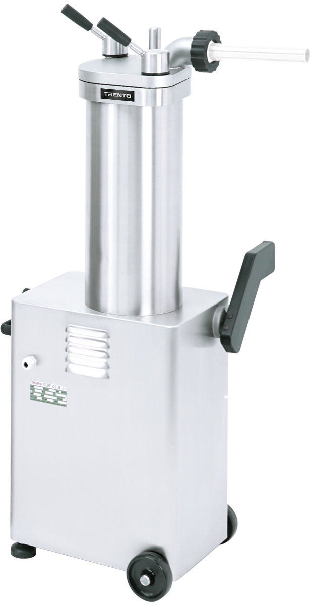 Trento 26 lb (12 kg) Hydraulic Piston Sausage Stuffer Stainless Steel – 110V, 750W (1 HP)