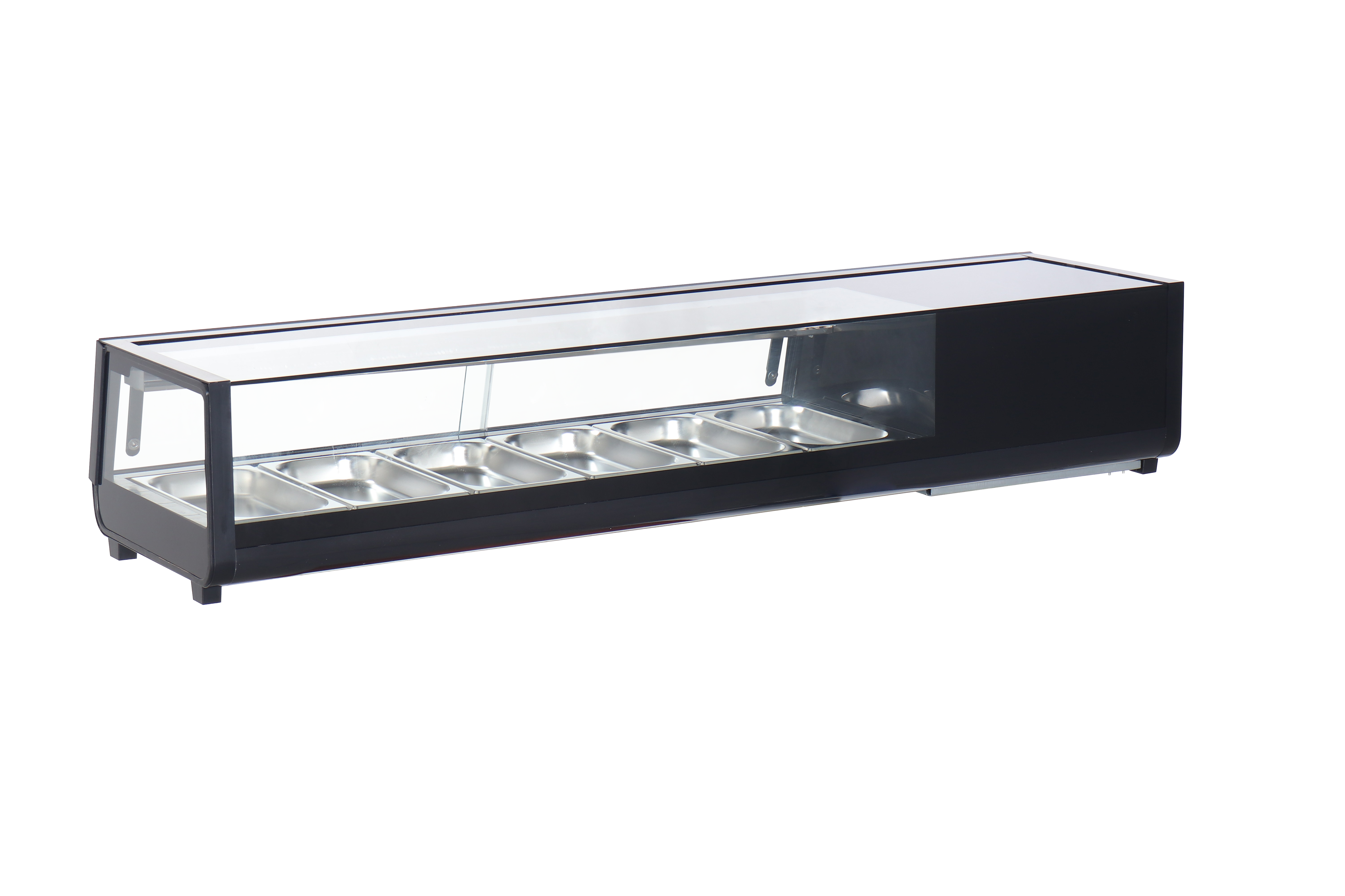 60" Refrigerated Flat Glass Sushi Display Case