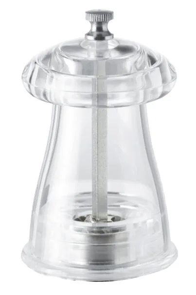 4″ Crystal-shaped Pepper Mill Acrylic Resin
