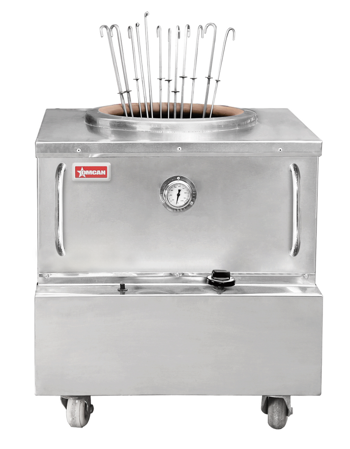 34″ x 34″ Natural Gas Stainless Steel Square Tandoor Oven – 85,000 BTU