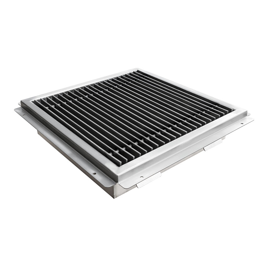 18″ x 18″ Floor Drain with Stainless Steel Grating Bar