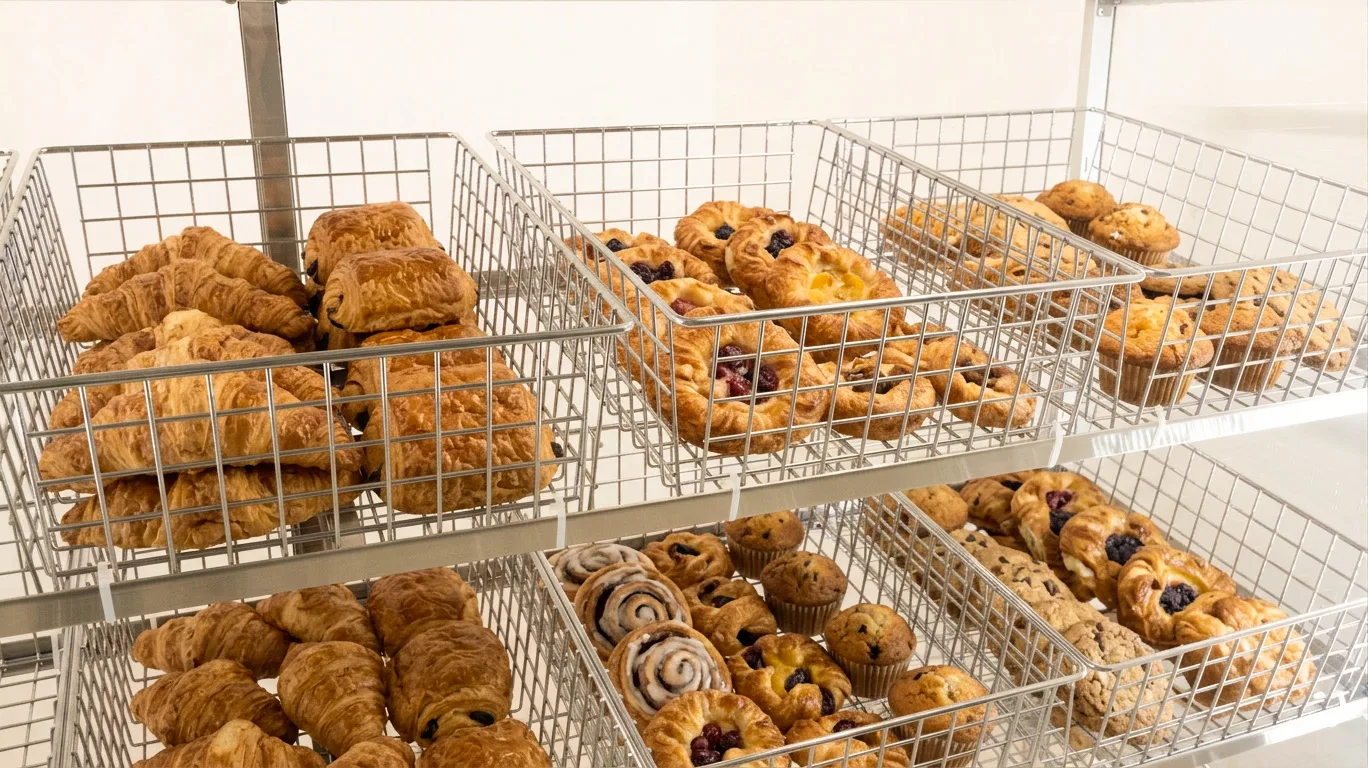 Ambient Display Case 74″, 15 Baskets, Warm White