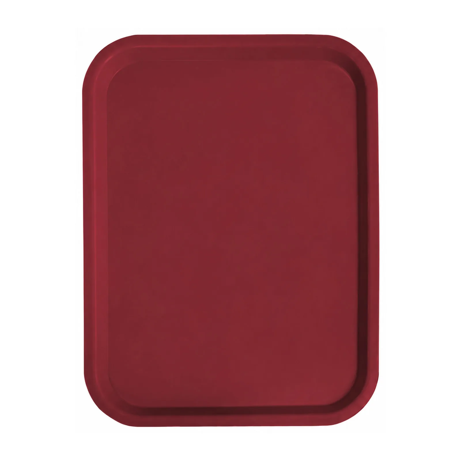14″ x 18″ Burgundy Fast Food Tray