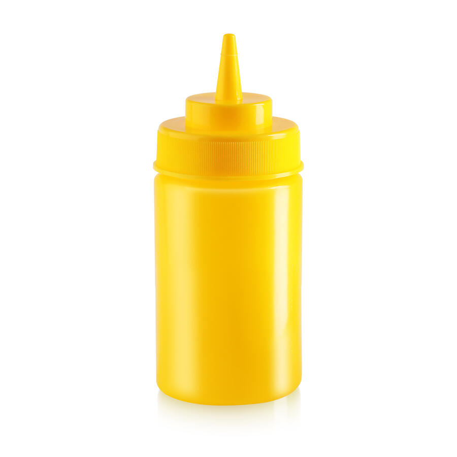 12 oz Condiment Squeeze Bottle, 6 pcs/Pack, BPA Free – Yellow