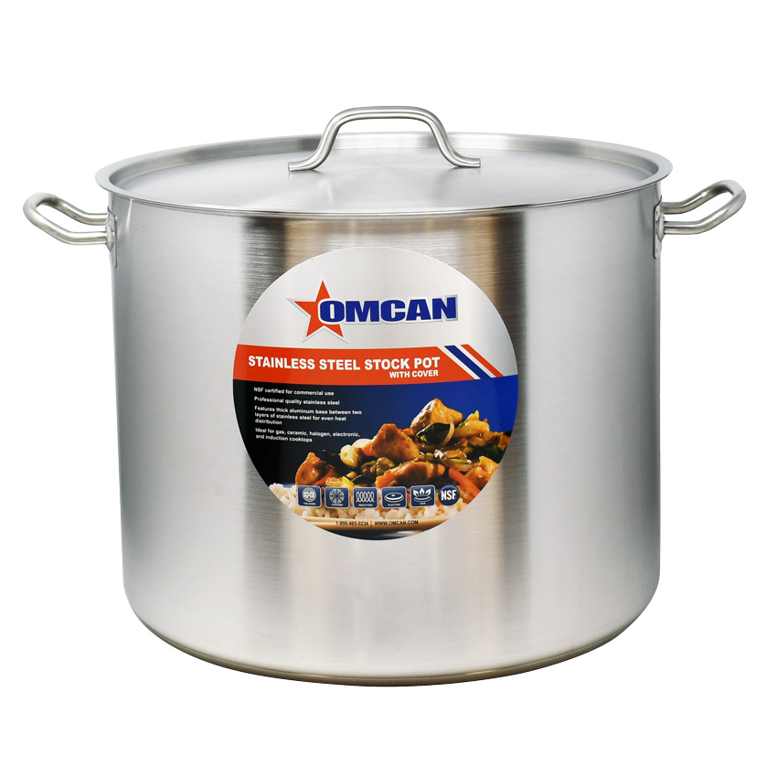 60 QT Stainless Steel Stock Pot with Cover