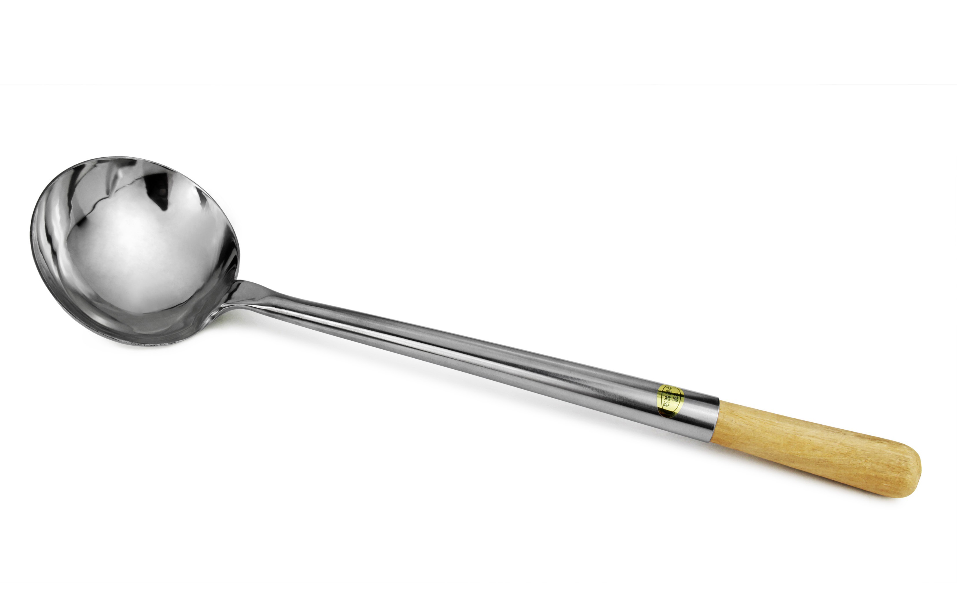 Stainless Steel 7.5 oz. Medium Wok Ladle with 14-1/4” Handle