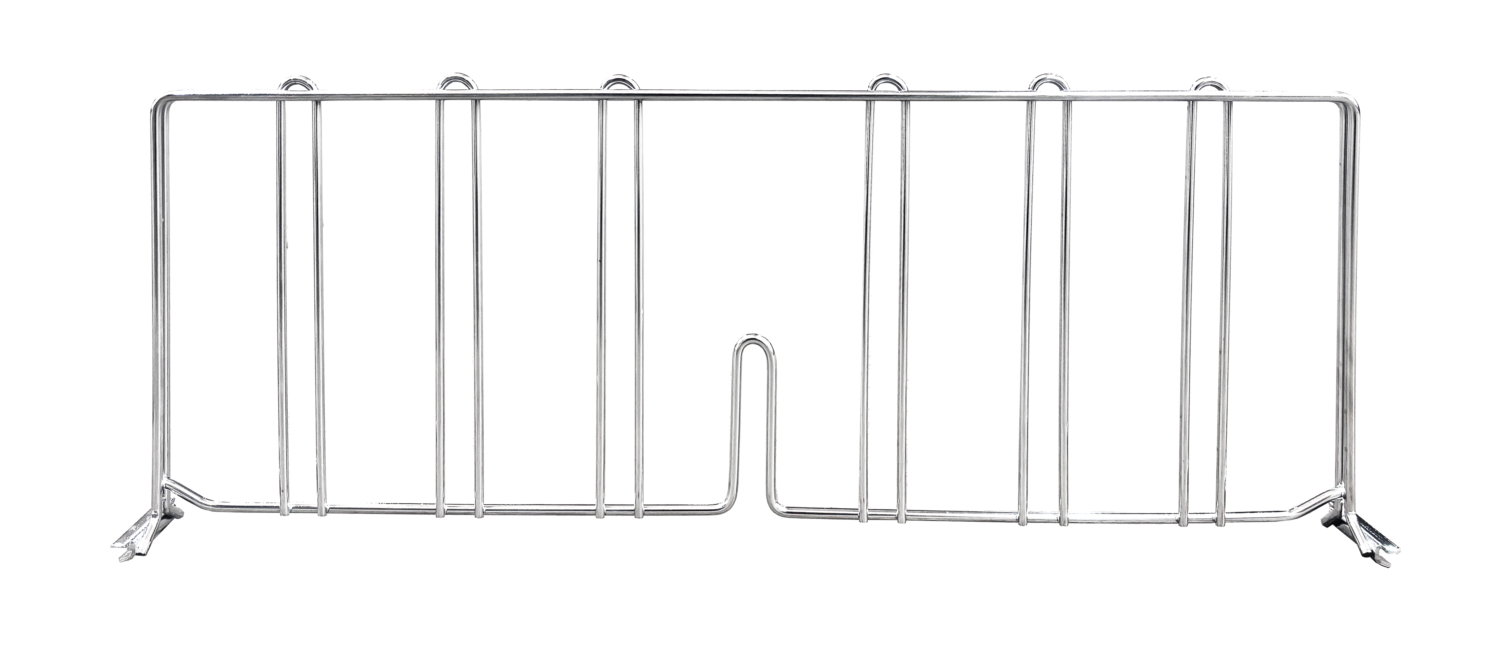 Pressure Fit Chrome Shelf Divider 18" x 4"