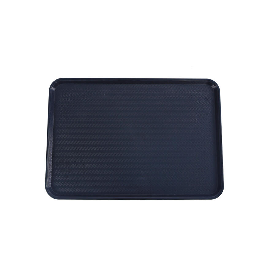 18″ x 26″ Black ABS Plastic Food and Produce Display / Merchandising Tray