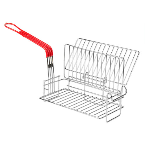 Nickel-Plated Steel Burrito Fryer Basket