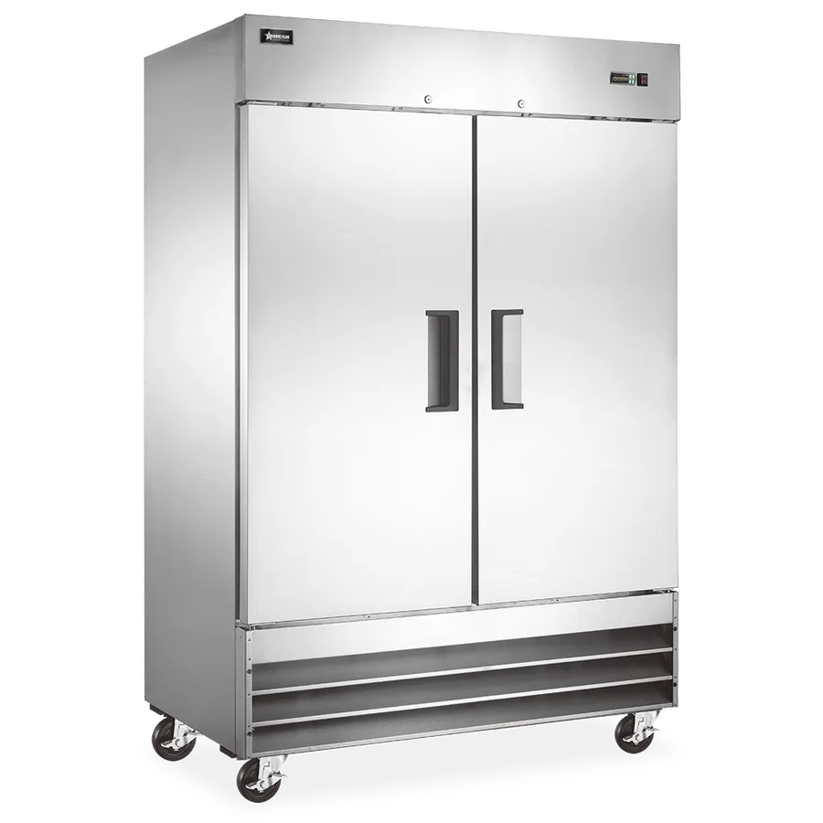 54″ Two (2) Door Reach-in Freezer, 47 cu. ft. (1330 L), Stainless Steel