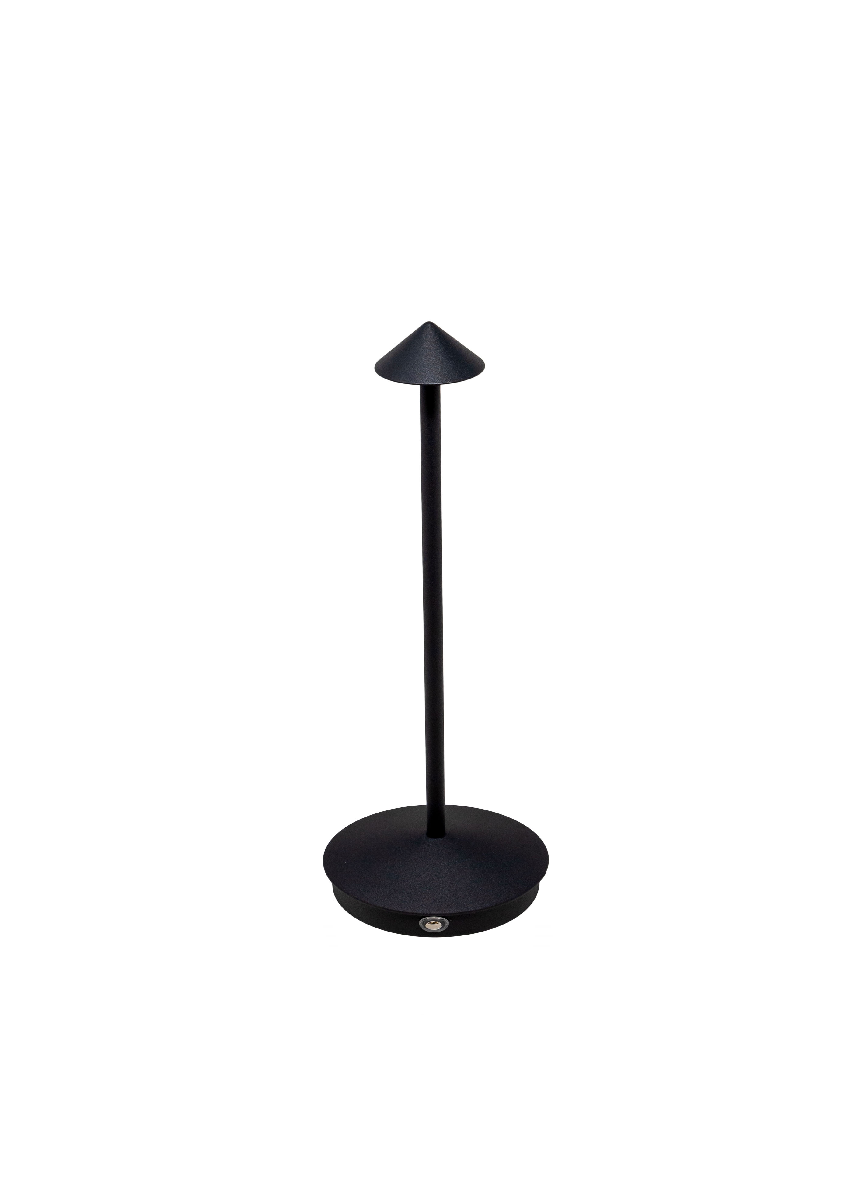 4.13” x 11.8” Black LED Rechargeable Table Lamp – 3.7V (1200mA) Battery Power – 3000K/6000K Colour Temperature