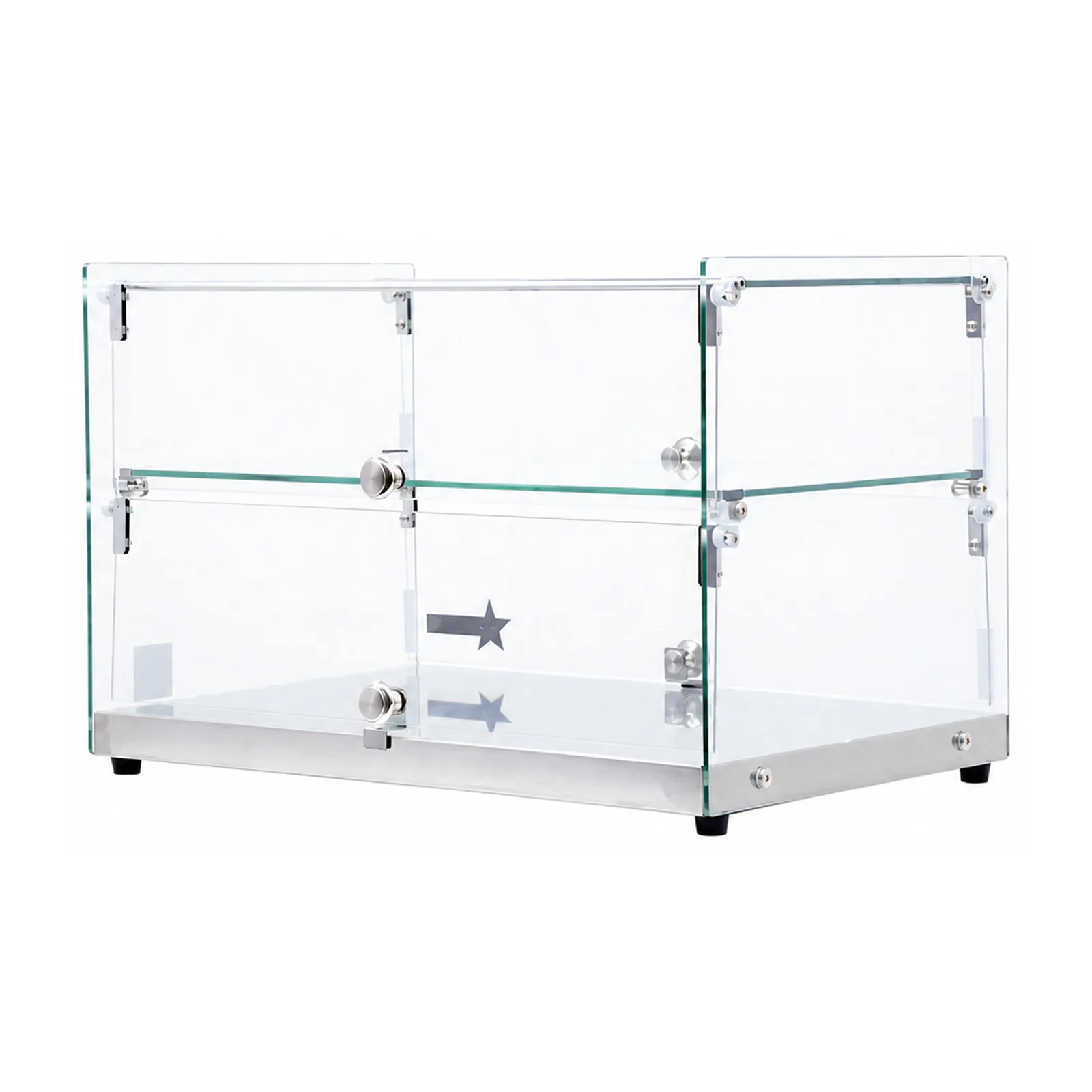 22″ Countertop Food Display Case with Square Front Glass and 50 L capacity