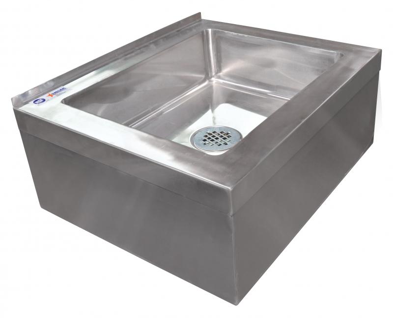 20″ x 16″ x 6″ Stainless Steel Mop Sink with Drain Basket