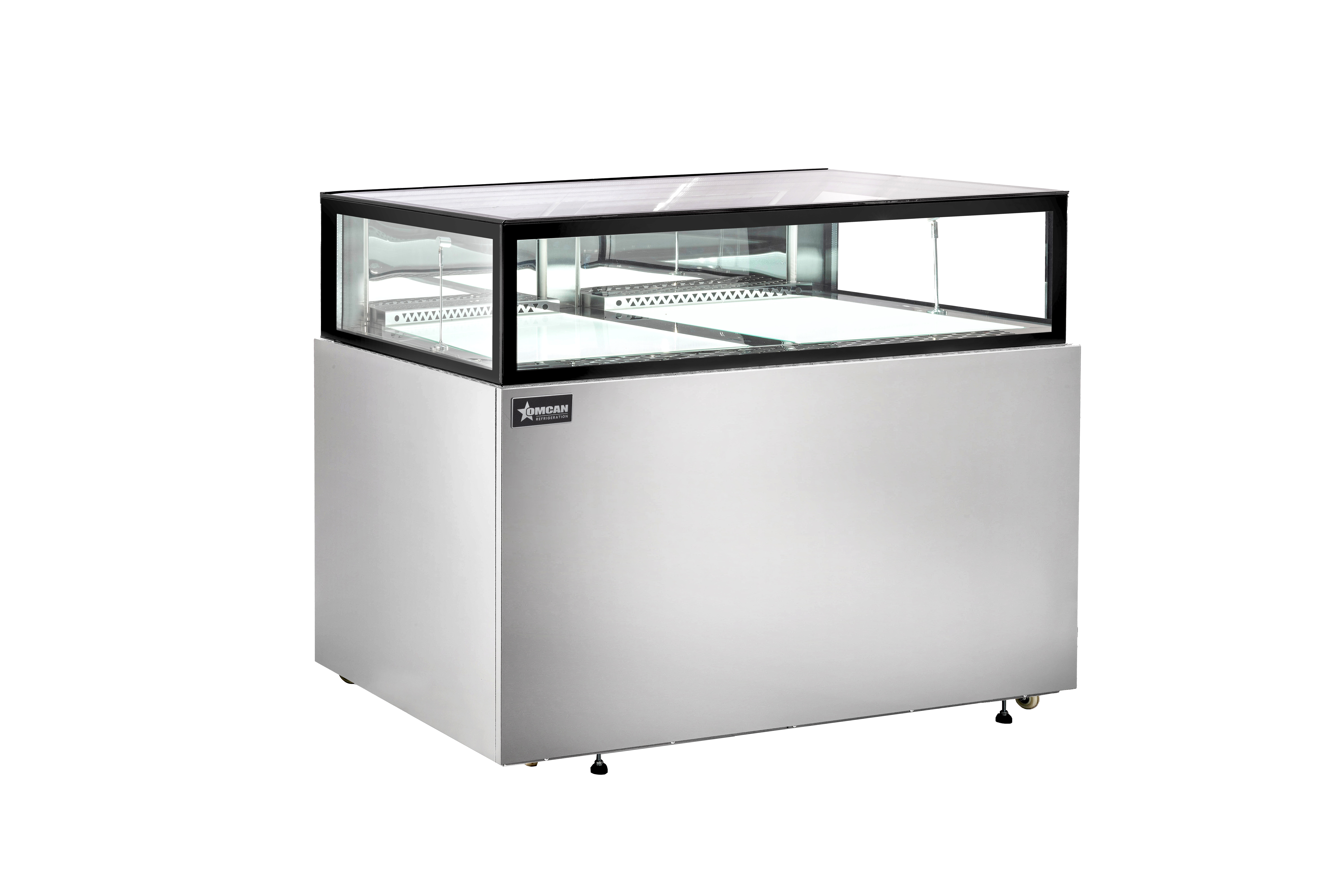 60” x 32” Flat Top Refrigerated Showcase, 16.7 cu.ft. (474 L), Stainless Steel