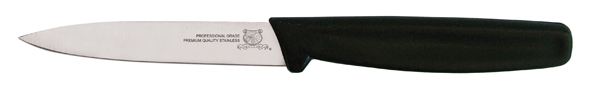 3 1/4-inch Paring Knife with Black Polypropylene Handle