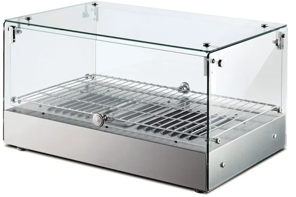 22″ Countertop Display Warmer, Single-Shelf, Square Glass Front, Self/Full-Service, 1.2 cu. ft. (35 L) Capacity